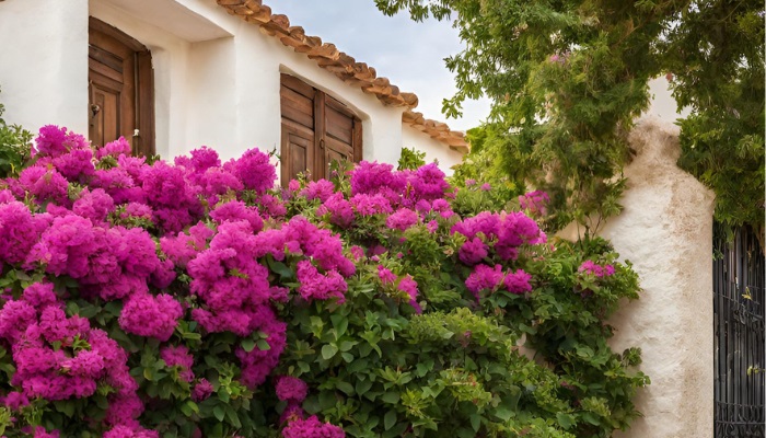 Buganvilla (Bougainvillea), la planta con flores de colores vibrantes